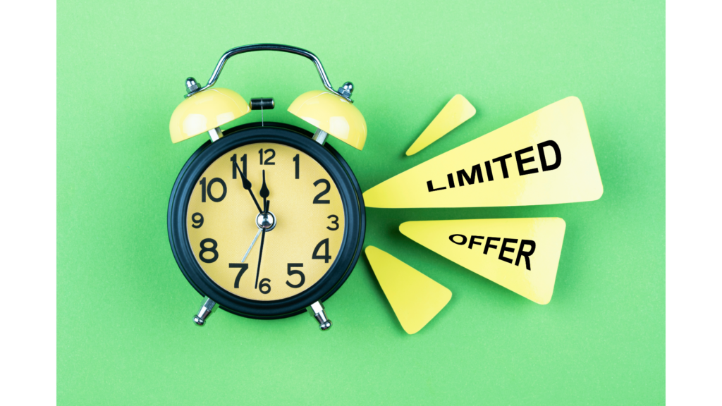 Sending offers with expiring time frames creates a sense of urgency within the buyer window-Email Marketing for Beginners